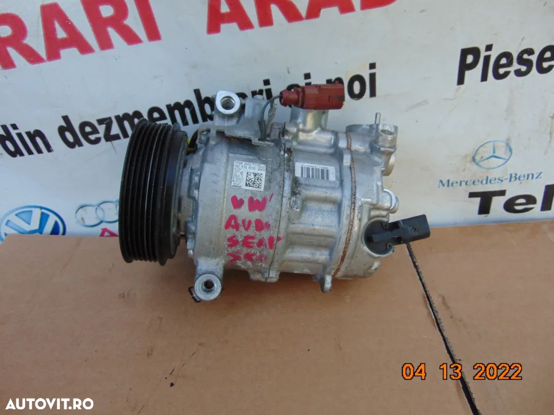 Compresor clima VW T roc T Cross Golf 8 golf 7 polo caddy passat b7 passat b8 Audi a1 a2 a3 q1 q2 q - 1