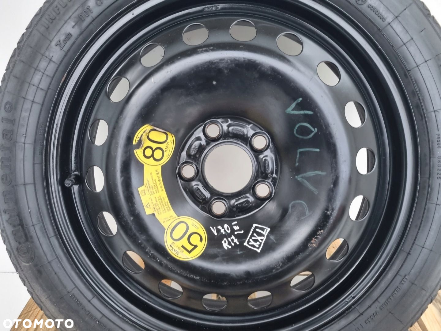 Volvo S80 II V70 III KOŁO DOJAZDOWE dojazdówka 125/80 R17 31302356 2170805 - 2