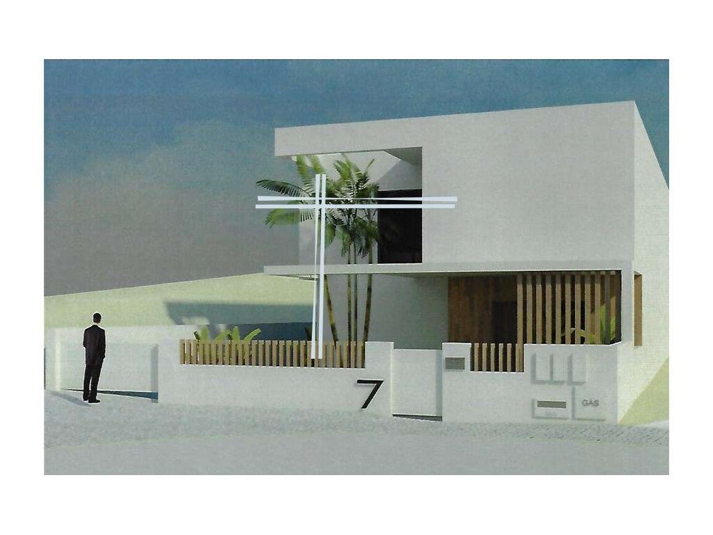 Moradia Geminada T4, arquitetura contemporânea com garagem e piscin... - Grande imagem: 4/54