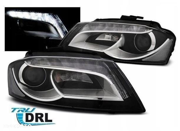 LAMPY Reflektory DO AUDI A3 8P OD 2008 DO 2012 Roku DO JAZDY  DZIENNEJ DEPO - 4