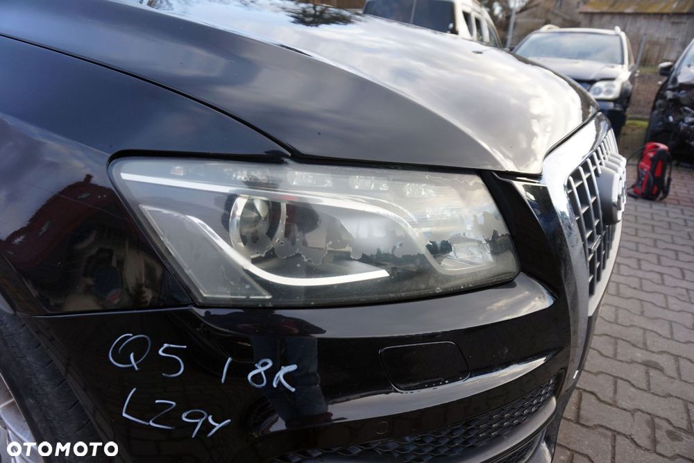 MASKA ZDERZAK BŁOTNIKI LAMPY Q5 I 8R LZ9Y XENON SPRYSKI S-LINE AUDI 2008-2012 CZARNY PRZÓD KOMPLETNY - 28