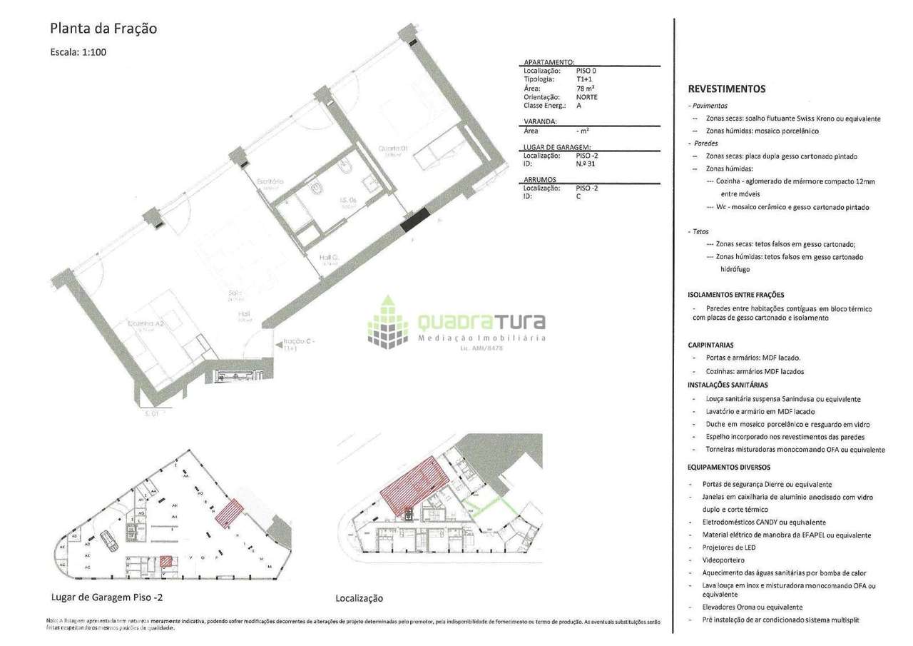 Apartamento T1+1 | Lugar de Garagem e Arrumo | BONFIM - Grande imagem: 3/9