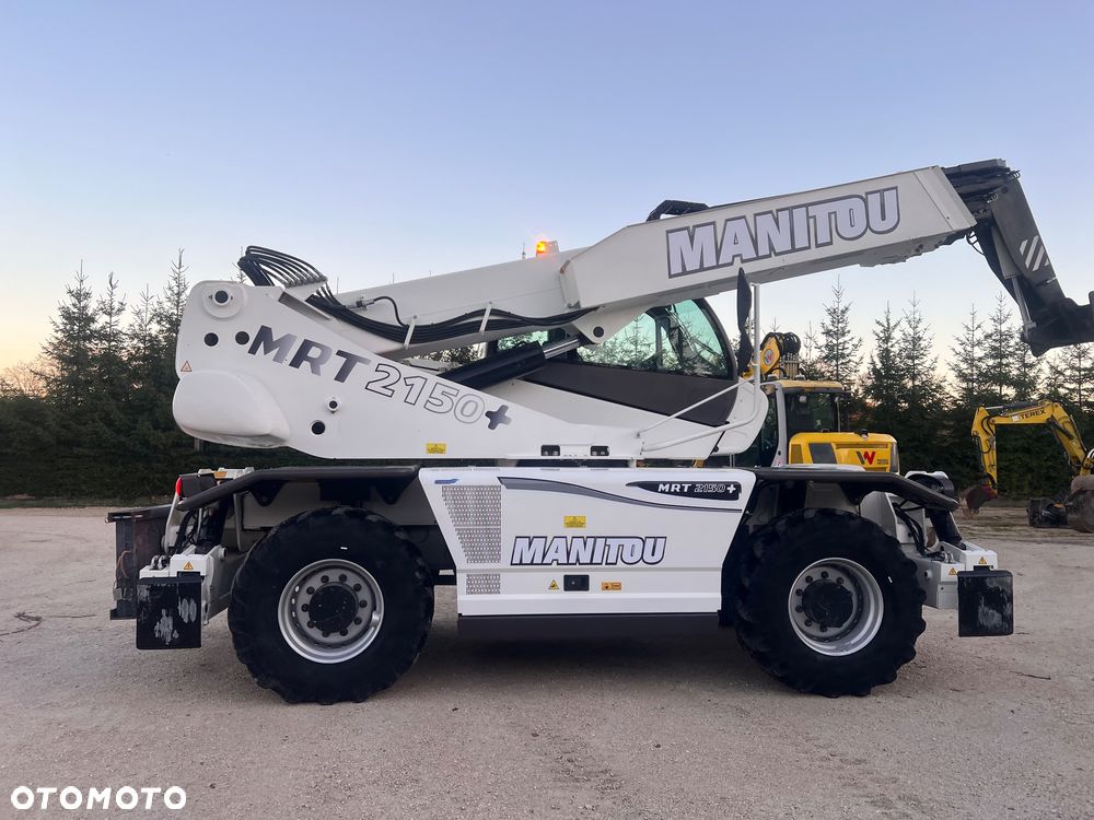 Manitou Ładowarka teleskopowa Manitou Mrt 2150 + Privilage Roto obrotowa 360 Pilot sterowanie radiowe Kosz Widły 2016/17 1840 2550 2540 silnik Mercedes 2150+ Merlo - 27