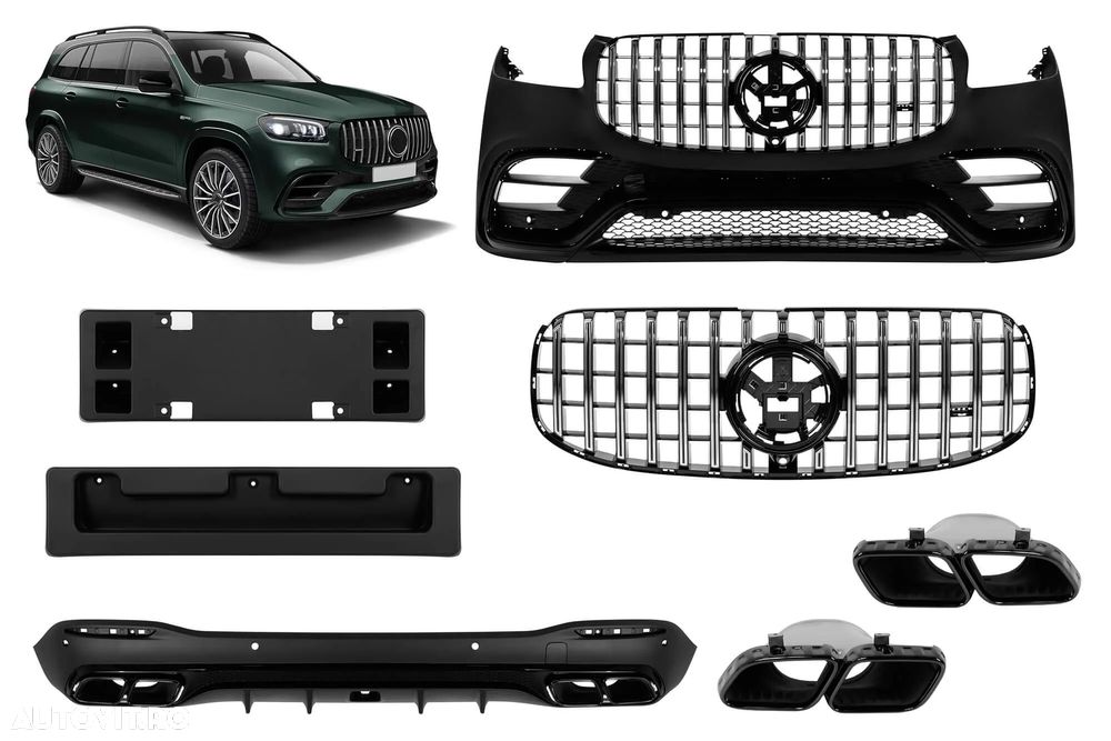 Pachet exterior compatibil Mercedes GLS X167 (20-23) 63AMG Design - 1