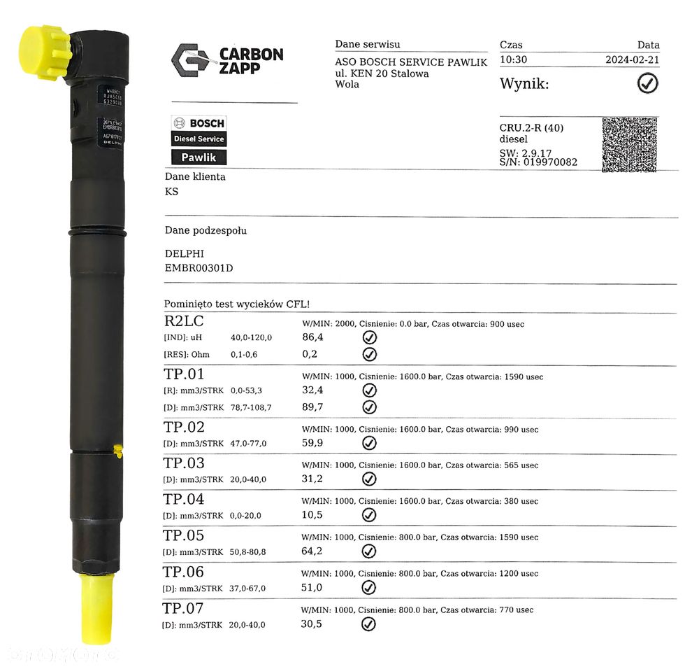 WTRYSKIWACZ R00301D EMBR00301D  SsangYong Action New Action - 3