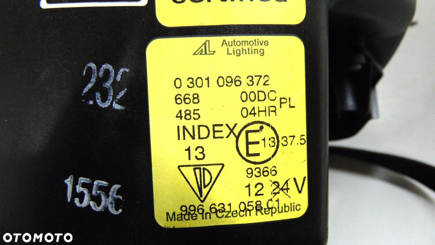 PORSCHE 911 V CARRERA 996 97-01r PRAWA LAMPA PRZÓD XENON ORY EUROPA - 12