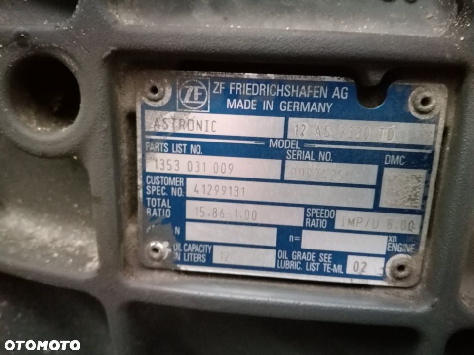 SKRZYNIA BIEGÓW AUTOMAT  ASTRONIC 12 AS 2330 TD - 1