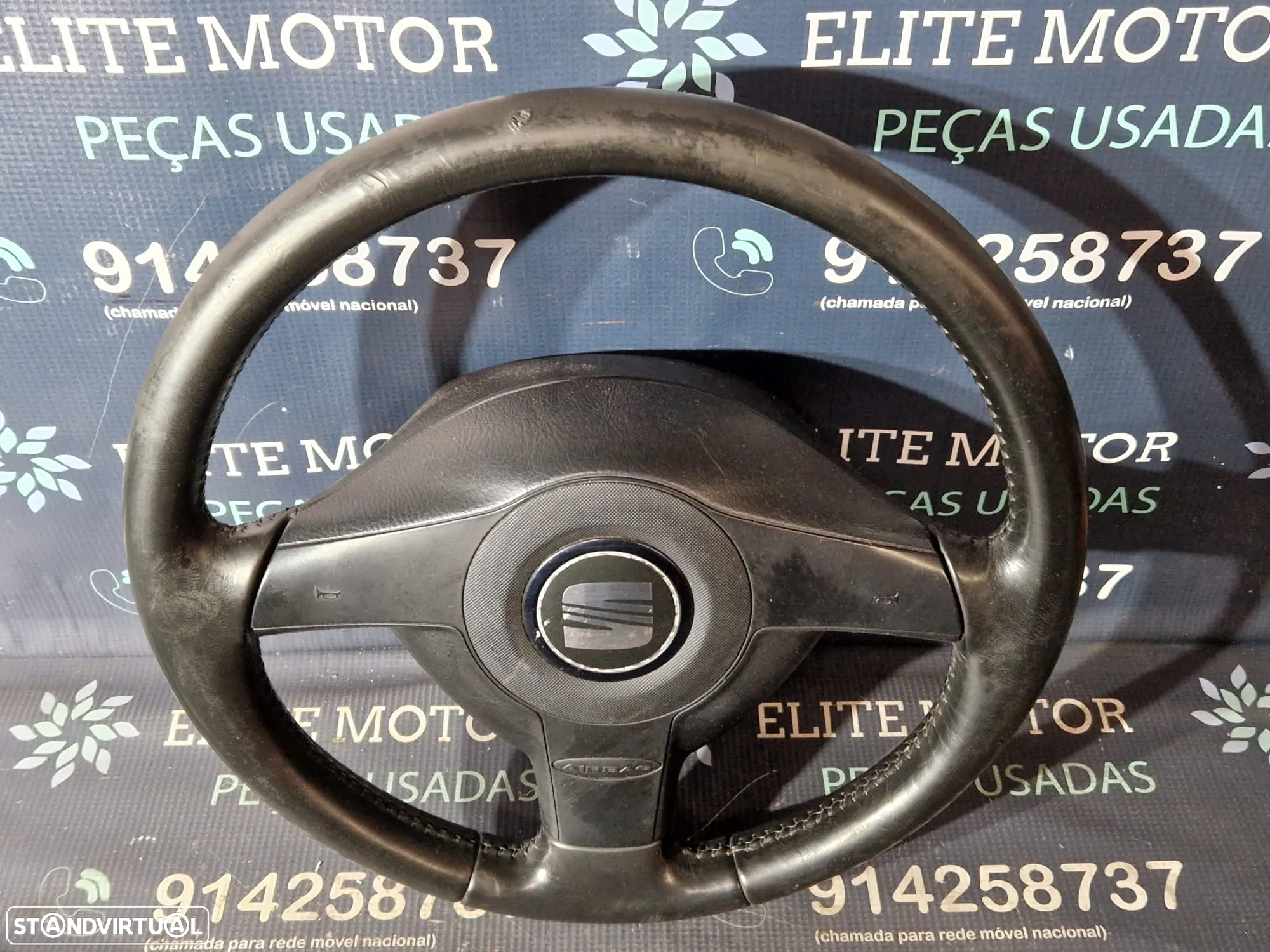 Volante usado pele SEAT LEON FR 1M airbag TOLEDO - 4