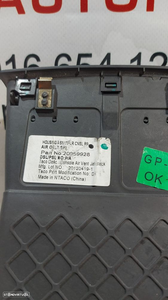 Difusor Saida de ar Traseira Opel Insignia Original - 3