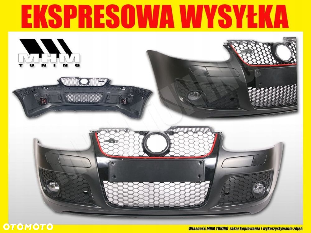 Zderzak przod listwy Kratki Halogeny Tuning Gti look VW Golf V 5 1k 2003- - 4