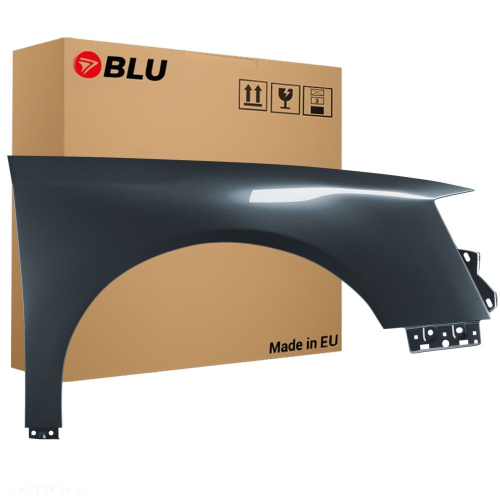 BLU Błotnik VW PASSAT B6 LK7X prawy szary 05-10 przód ocynk IslandGrau - 1