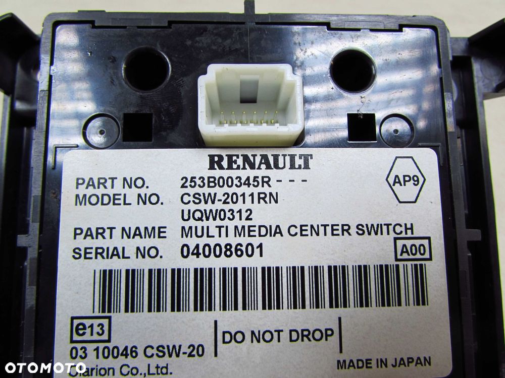 RENAULT MEGANE III 08-16 PANEL STEROWANIA NAWIGACJI 253B00345R - 4