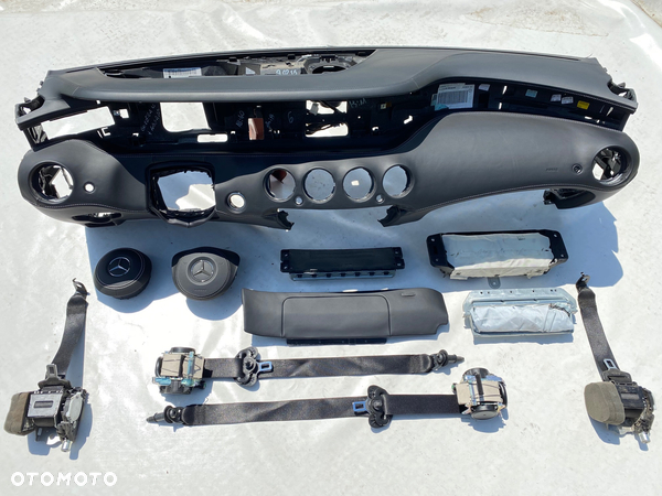 MERCEDES S W217 W222 DASHBOARD DESKA KONSOLA KOKPIT PULPIT PÓŁKA PARAPET PODUSZKI AIRBAG PASY PAS KURTYNA CURTAIN SEAT BELT Raz2