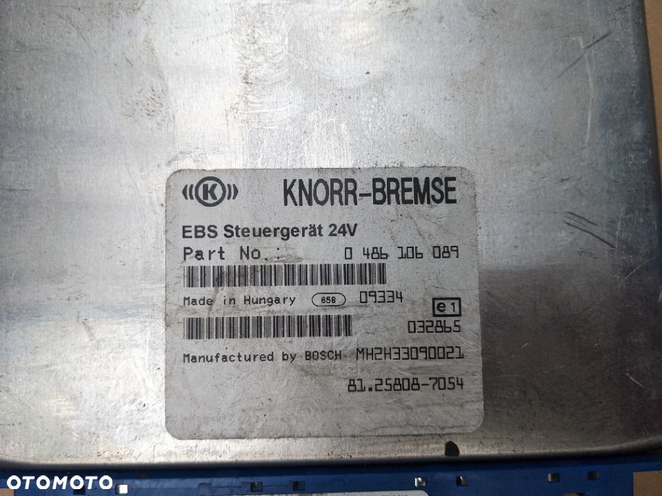 Moduł sterownik komputer EBS MAN 0486106089 - 3