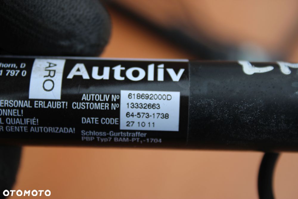 NAPINACZE PASÓW PASY BEZPIECZEŃSTWA LEWY PRAWY OPEL ASTRA J 13332663 13332664 - 5
