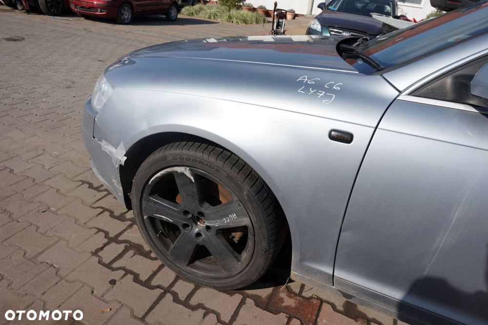 MASKA ZDERZAK BŁOTNIKI LAMPY A6 C6 LY7J S-LINE AUDI 2004-2008 SREBRNY PRZÓD KOMPLETNY - 6