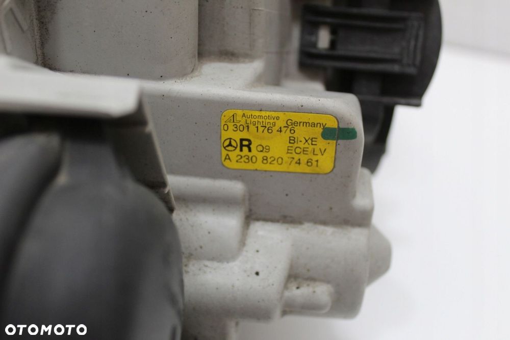 Reflektor prawy bi-xenon lampa prawa kpl OE Mercedes SL R230 W230 Europa - 6