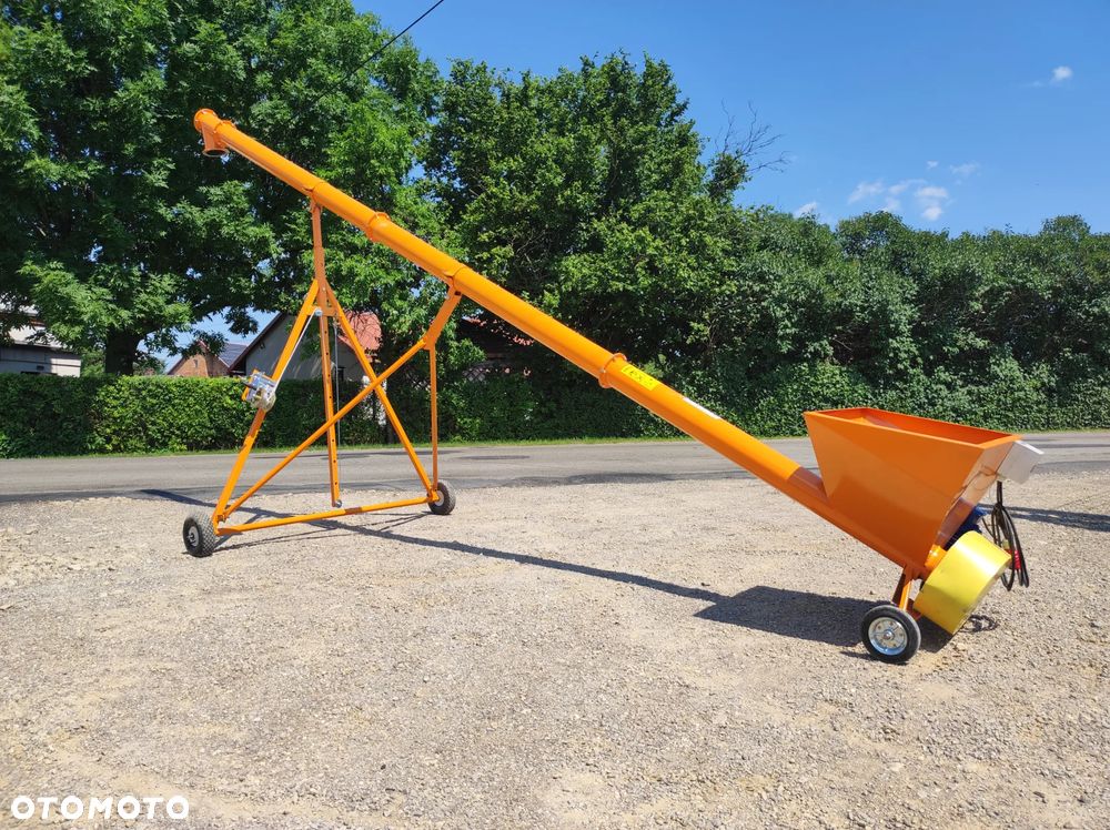 PODAJNIK/ PRZENOŚNIK ŚLIMAKOWY/Żmijka Do Zboża/ Pelletu/ Trocin Podajniki Przenośniki Ślimakowe Żmijki Fi 140 Fi 200/odciąg/ falownik/wysyp obrotowy/wózek /kosz - 13