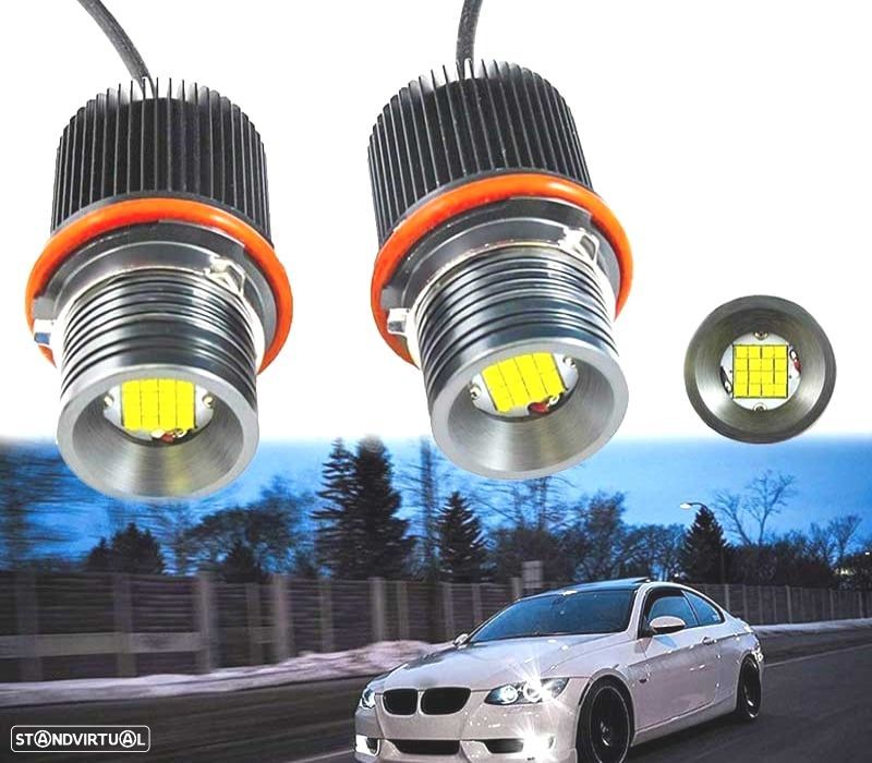 CONJUNTO LÂMPADAS ANGEL EYES 80W BMW FAROIS XENON E39 E53 E65 E66 E63 E64 E87 E60 E61 E83 - 2