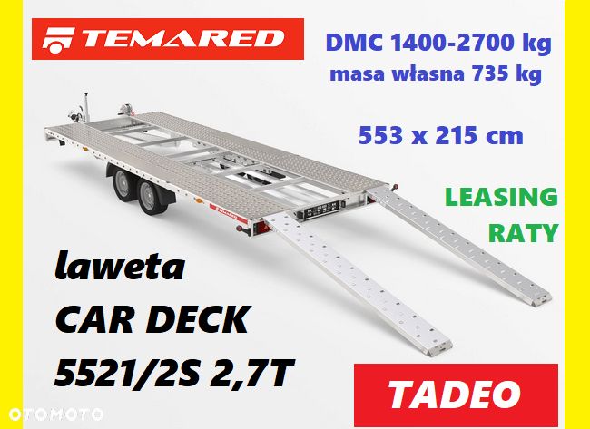 TEMARED CAR DECK 5521/2S 2,7T 553×215 DMC 2700kg - 1
