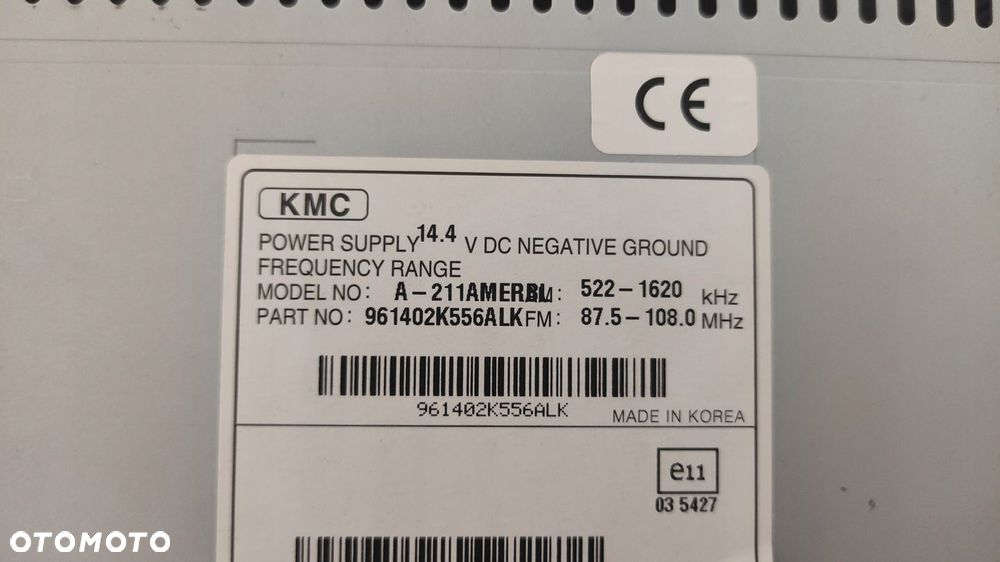 KIA SOUL RADIOODTWARZACZ RADIO MP3 BLUETHOOTH 961402K556ALK 08- - 3