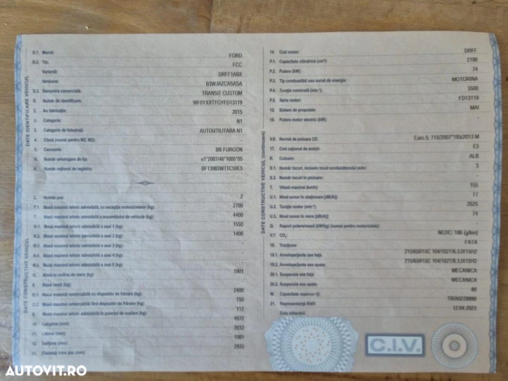 Ford TRANSIT CUSTOM - 9