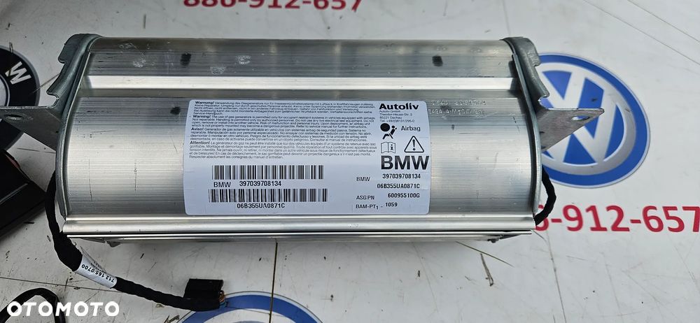 BMW 5 E60 E61 LIFT LCI Start Stop Kokpit Konsola Deska Poduszki powietrzne Airbag Napinacze - 9