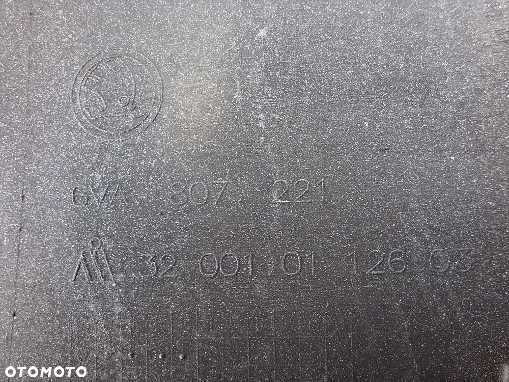 SKODA FABIA IV 21- 6VA KOLOR: LB9A CANDY WEISS ZDERZAK PRZÓD PRZEDNI+PŁYTA DOLNA+KRATKI 6VA807221 WYSYŁKA 24H - 15