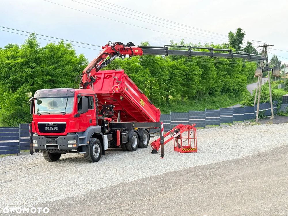 MAN * TGS 26.360 MAN * HDS Kran ATLAS 240.02 * Napęd 6X6 * Kiper Wywrotka Meiller * Kosz Łyżka * Energetyka * - 14