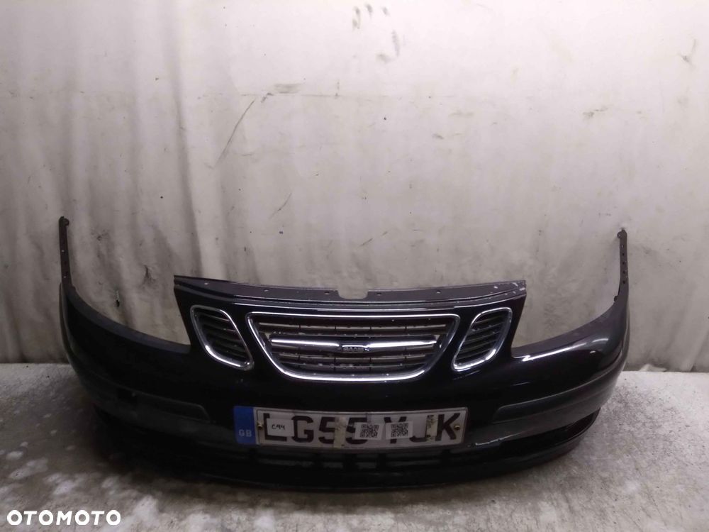 ^ ZDERZAK PRZÓD PRZEDNI DO SAAB 93 9-3 CZARNY HALOGENY - 2