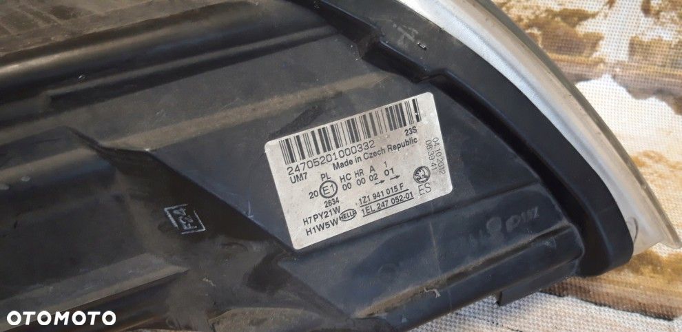 skoda octavia 2 II lift zwykła h7 kompletna lampa lewa europa - 6