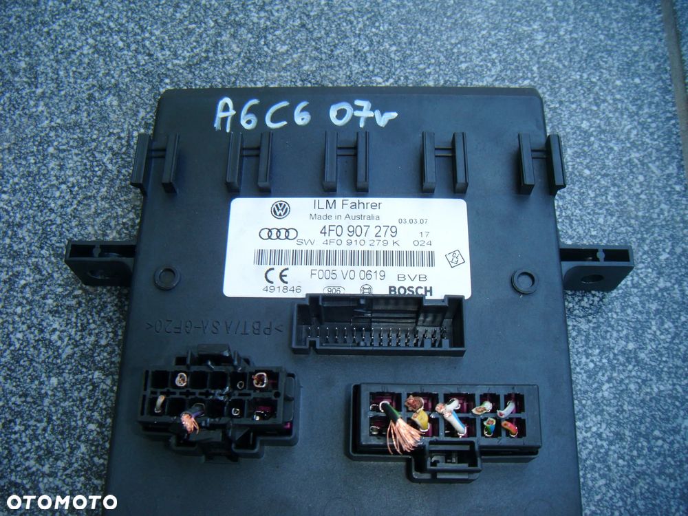 audi a6 c6 07r moduł świateł  4f0907279