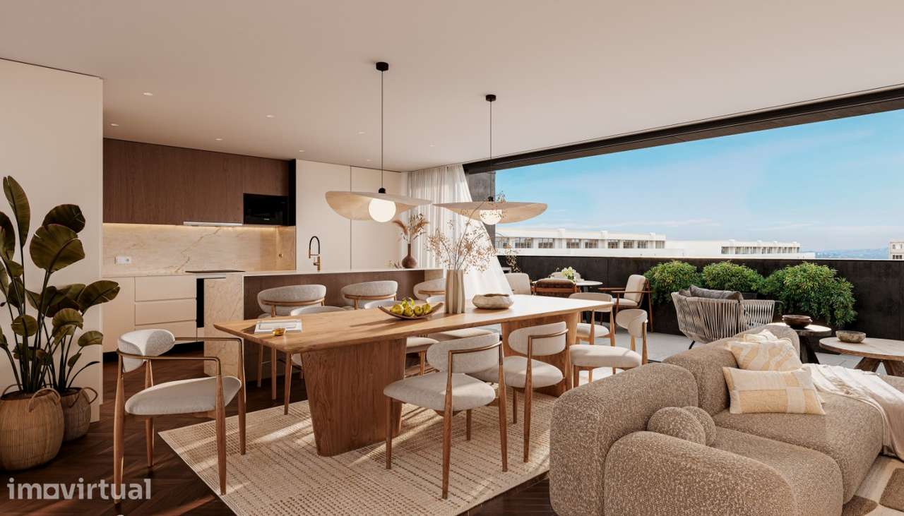 Apartamento T4 com terraço e vistas mar em Leça da Palmeira, Matosin - Grande imagem: 5/10