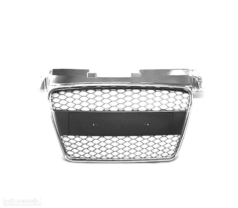 GRELHA FRONTAL AUDI TT 06-12 LOOK RS CROMADA - 2