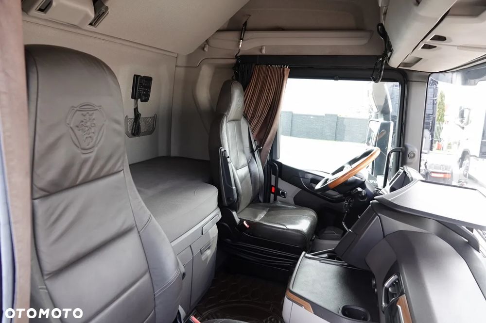 Scania S 500 / RETARDER / KLIMA POSTOJOWA / ALUFELGI / SKÓRY / OPONY 100% / ZBIORNIKI 1 400 L - 34