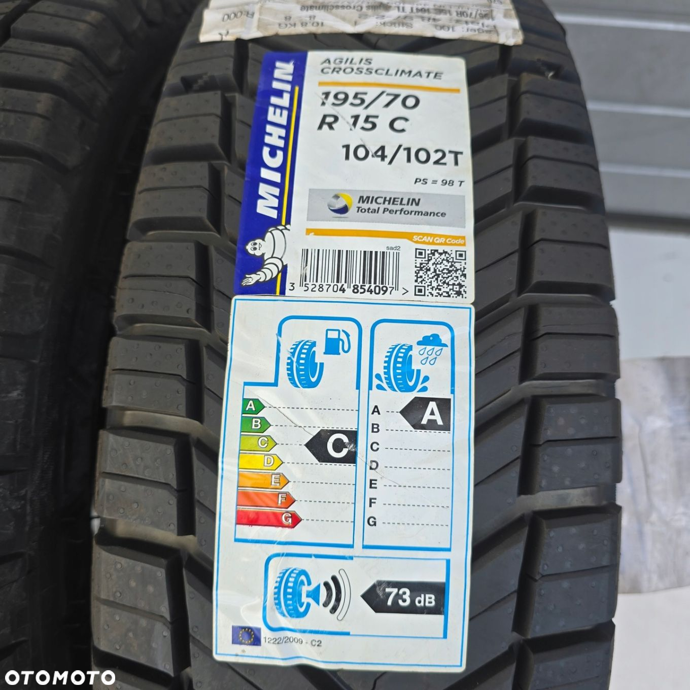MICHELIN AGILIS CROSSCLIMATE 195/70R15C 104/102T 24R NOWE 4X - 2