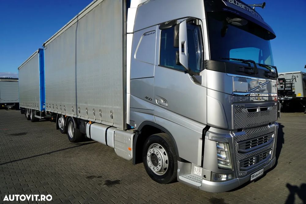 Volvo FH 460 / TRAVEL TANDEM / 120 M3 / AER CONDIȚIONAT PARCARE / AXĂ RIDICATĂ ȘI DE DIRECȚIE / PODEA REZISTENTĂ / + REMORCĂ FRUEHAUF 8,10 M / SAF / - 3
