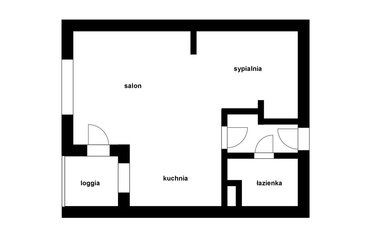 Rydla studio 42m2 z balkonem BRONOWICE dla studenta lub pary