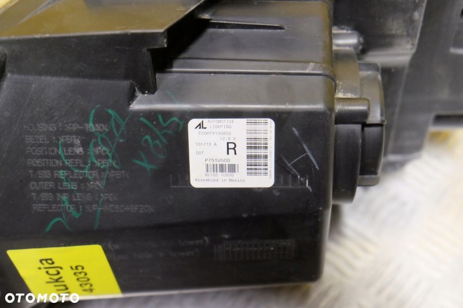 KIA SORENTO 2012- REFLEKTOR LAMPA PRZÓD LED R USA - 10