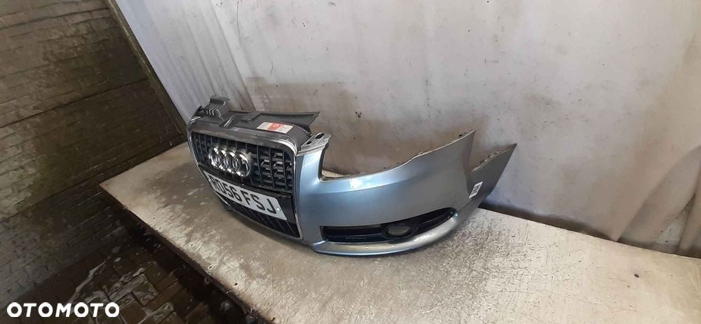 ^ ZDERZAK PRZÓD PRZEDNI AUDI A4 B7 A4B7 S LINE LY7H SZARY HALOGENY - 3