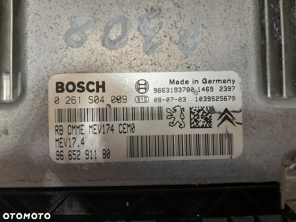 PEUGEOT 807 KOMPUTER STEROWNIK SILNIKA 0261S04009 - 4