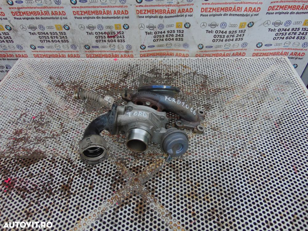 Turbina Ford 1.0 Puma Fiesta Focus 4 m0jd m0jb cod h6bg6k682ad - 1