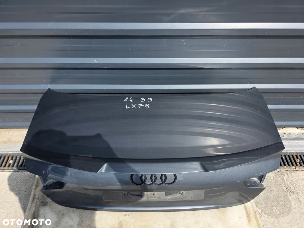 KLAPA TYLNA TYŁ Z LOTKĄ AUDI A4 B9 SEDAN 2016-2019 LX7R ! - 2