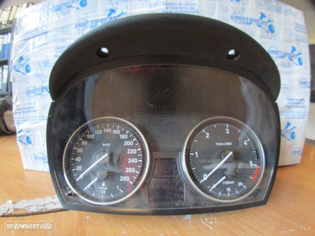 Quadrante 14369510C0 A2C53283851 BMW E92 COUPE FASE 2 2012 335D 285CV 2P BRANCO KM/H  DIGITAL - 1