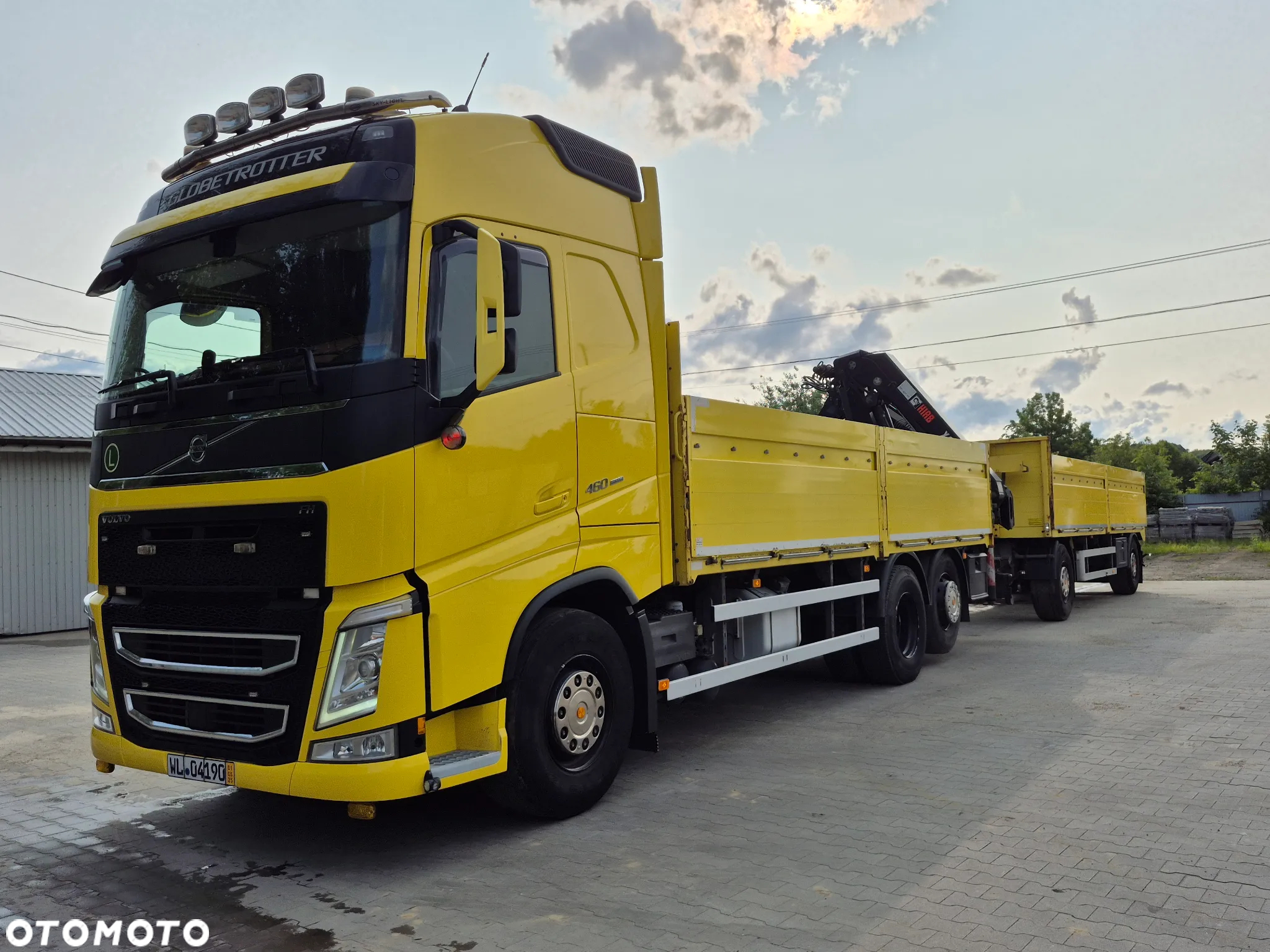 Volvo ZESTAW VOLVO 460 +HIAB 211EP-3 HIDUO +ROTATOR +PRZYCZEPA - 7