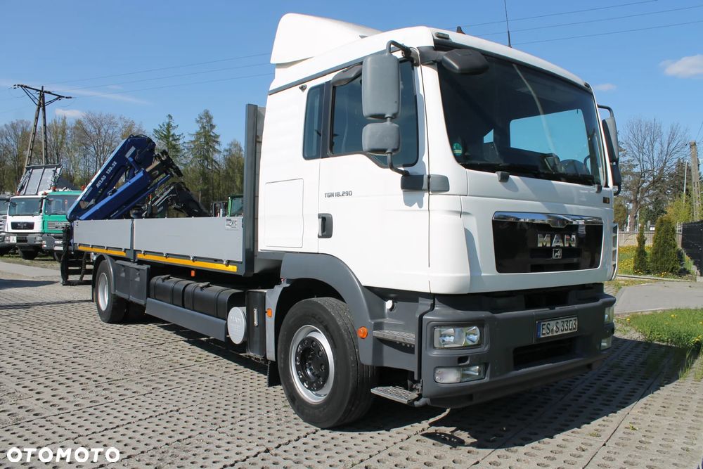 MAN TGM 18.290 paka 6,6m dzwig atlas 120,2E pilot - 4