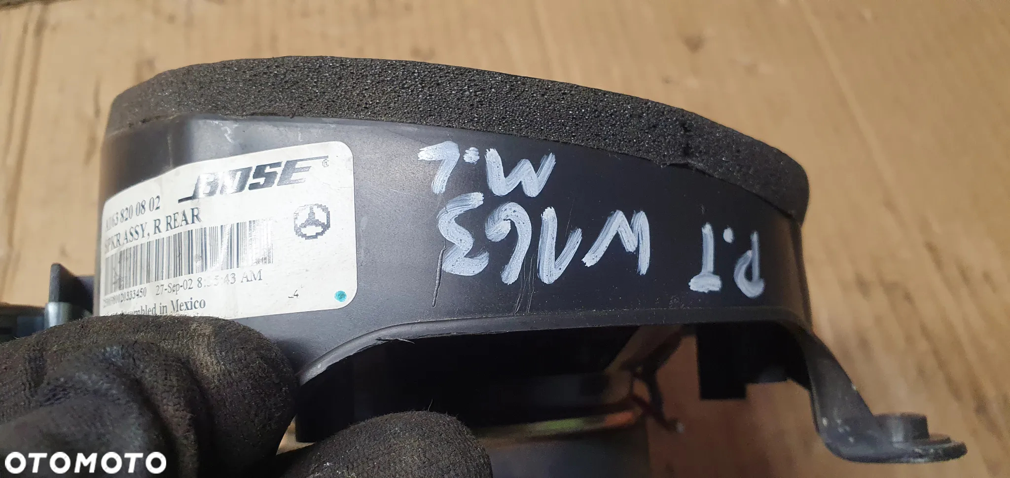 Głośnik drzwi prawy tył tylny prawy BOSE Mercedes ML W163 A1638200802 - 8