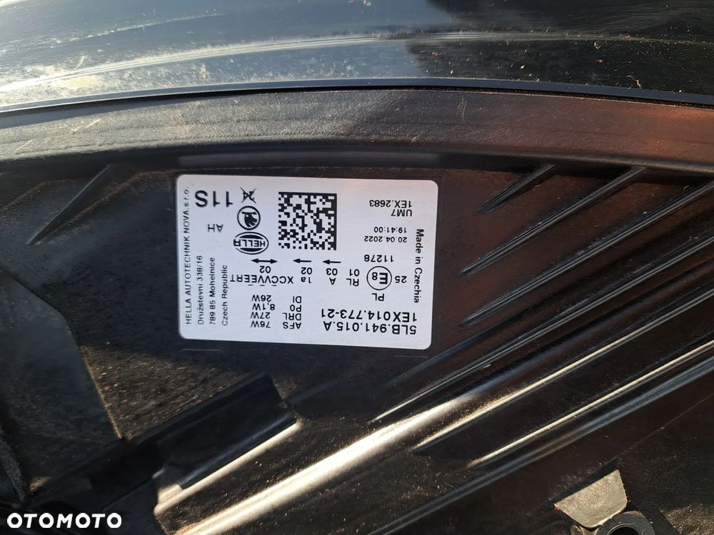 PRZÓD LAMPA LEWA PRAWA KOMPLET CHŁODNIC PAS PRZEDNI BELKA POD ZDERZAK SKODA ENYAQ IV 2022 - 12