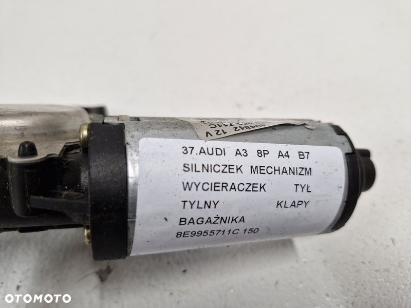 AUDI A3 8P A4 B7 SILNICZEK WYCIERACZKI KLAPY BAGAŻNIKA TYŁ 8E9955711C - 4