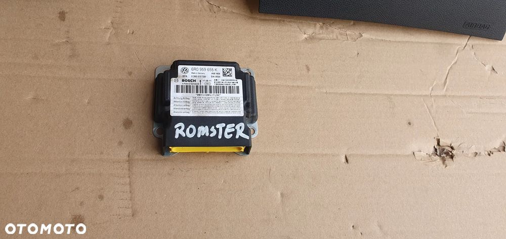 Zaślepka konsoli poduszki pasy AIRBAG zestaw naprawczy Skoda Roomster Lift - 5